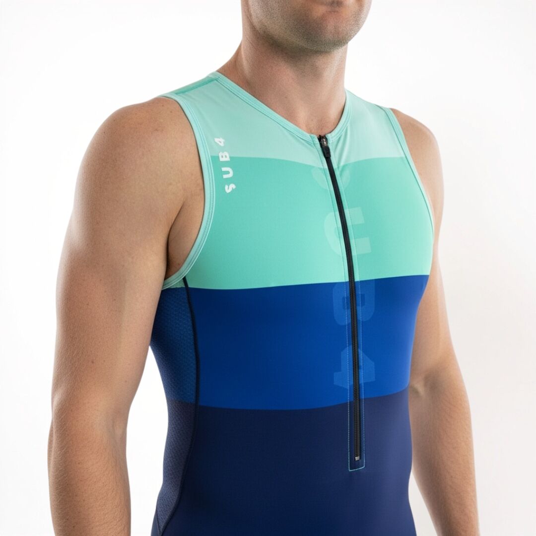 Triathlon Endurance Suit Teal Split - Image 3