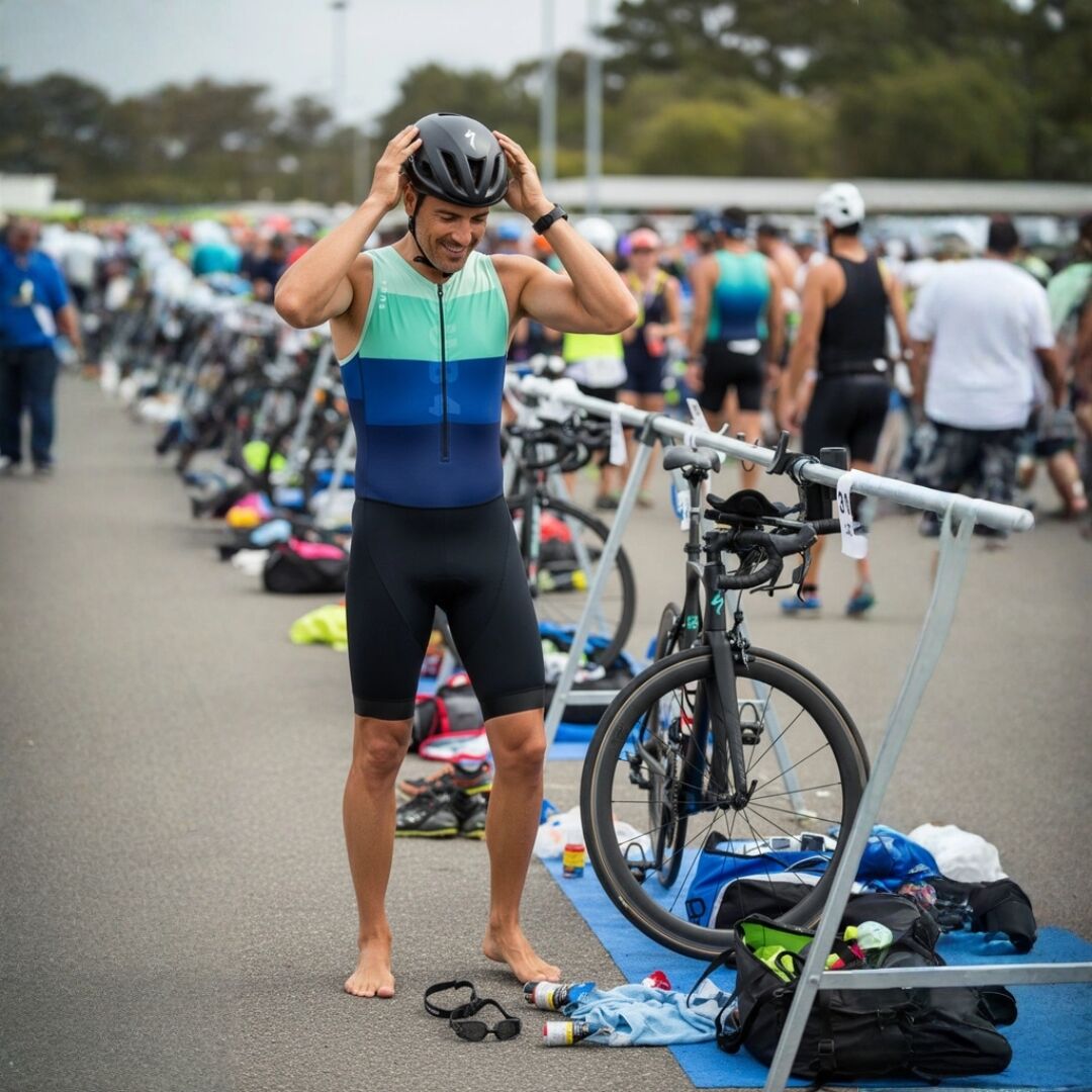Triathlon Endurance Suit Teal Split - Image 2